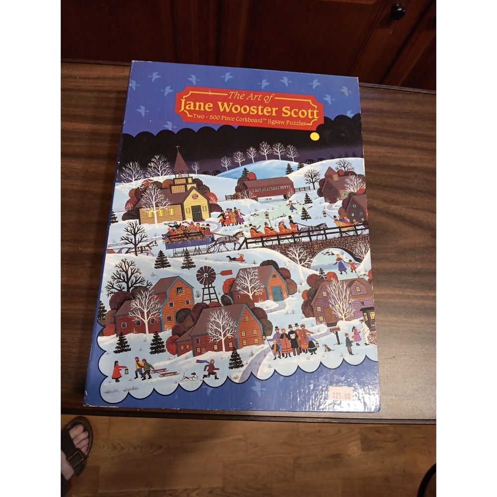 Ceaco Jane Wooster Scott 2x 500 Piece Corkboard Jigsaw Puzzles Collector Edition